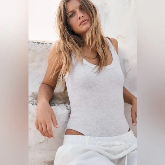 ZARA Ribbed Bodysuit - Picture 2 of 11